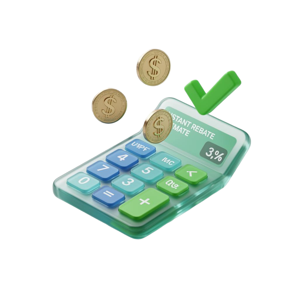 Instant rebate estimate